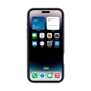 Rixus Mag Carbon With MagSafe For Apple iPhone 16 Pro Titanium Black