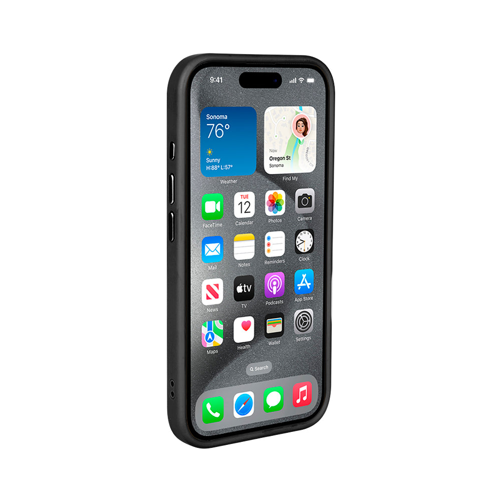 Rixus Mag Carbon With MagSafe Compatible For Apple iPhone 16 Pro Max Titanium Black