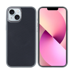 Rixus Mag Carbon With MagSafe Compatible For Apple iPhone 14 Titanium Grey