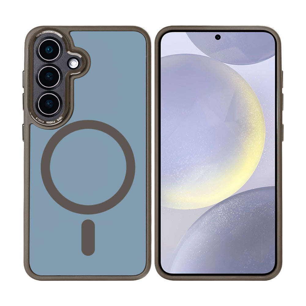 Rixus Classic 04 Case With MagSafe For Samsung Galaxy S25 Brown