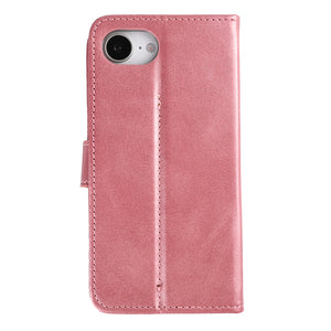 Rixus Bookcase For Apple iPhone 16e, 17e Pink