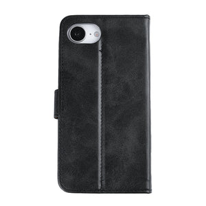 Rixus Bookcase For Apple iPhone 16e, 17e Black