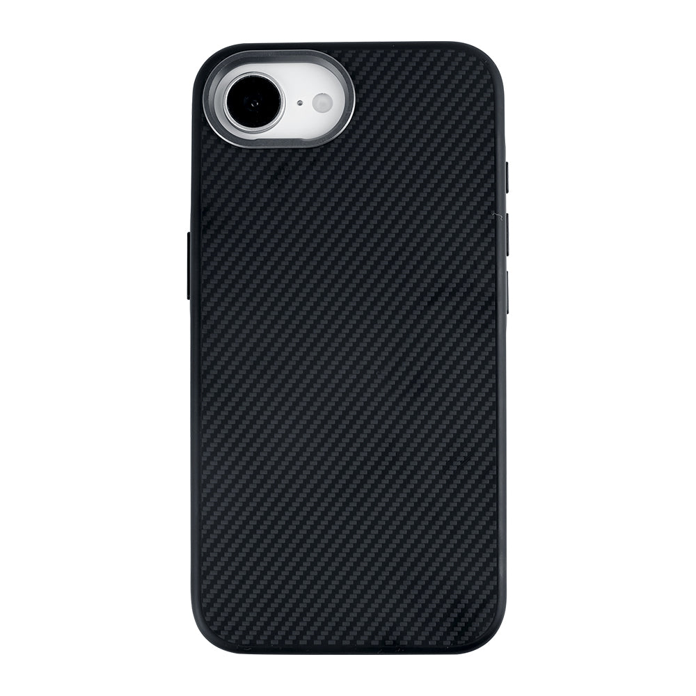 Rixus Mag Carbon With MagSafe For Apple iPhone 16e Titanium Black