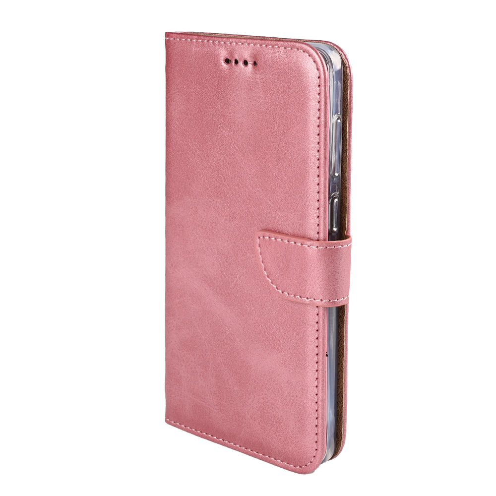 Rixus Bookcase For Samsung Galaxy S25 Edge Pink