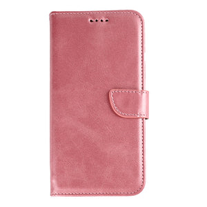 Rixus Bookcase For Samsung Galaxy S25 Edge Pink