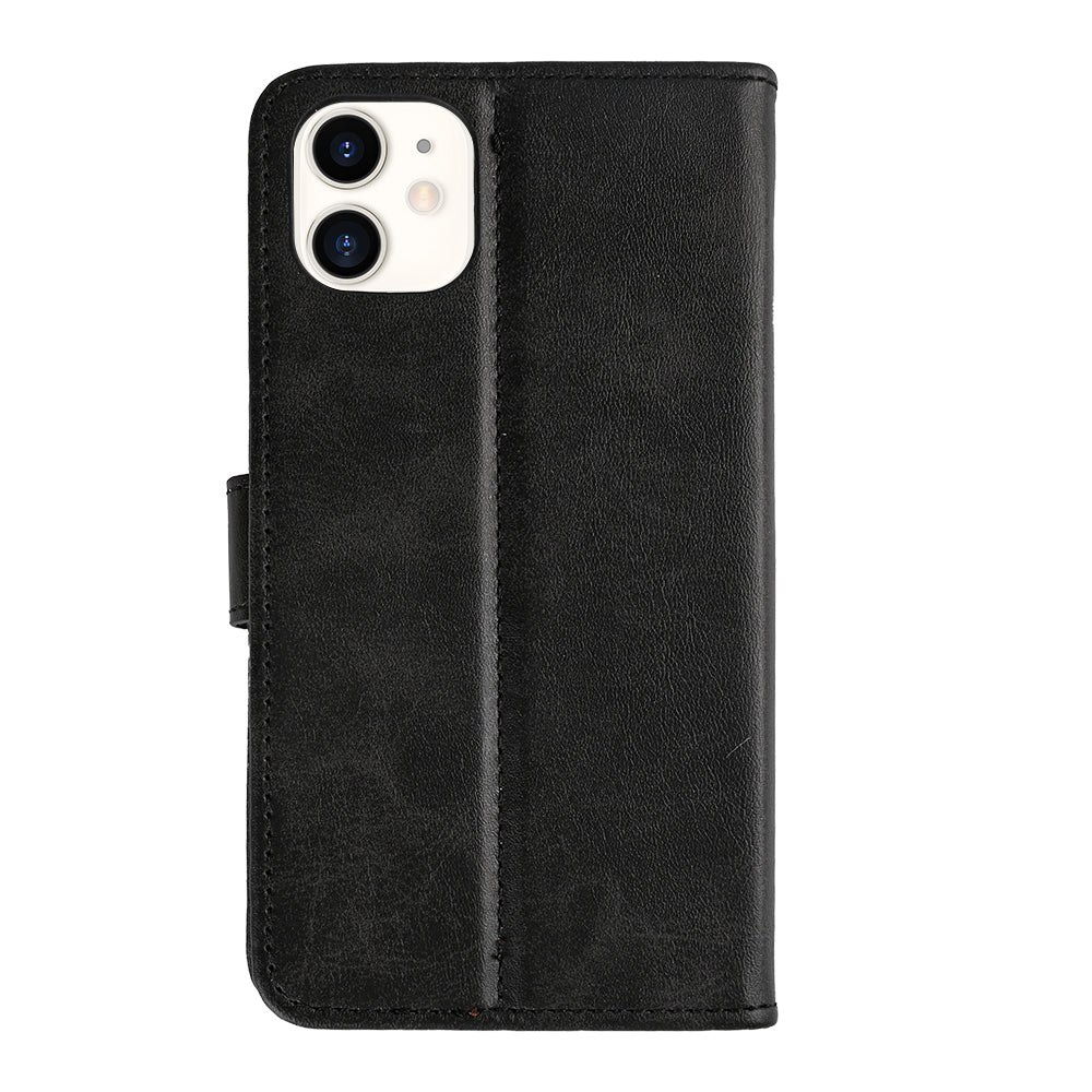 Rixus Bookcase For Apple iPhone 11 Black
