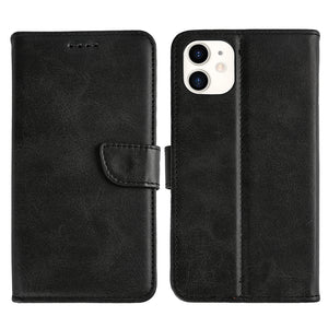 Rixus Bookcase For Apple iPhone 11 Black