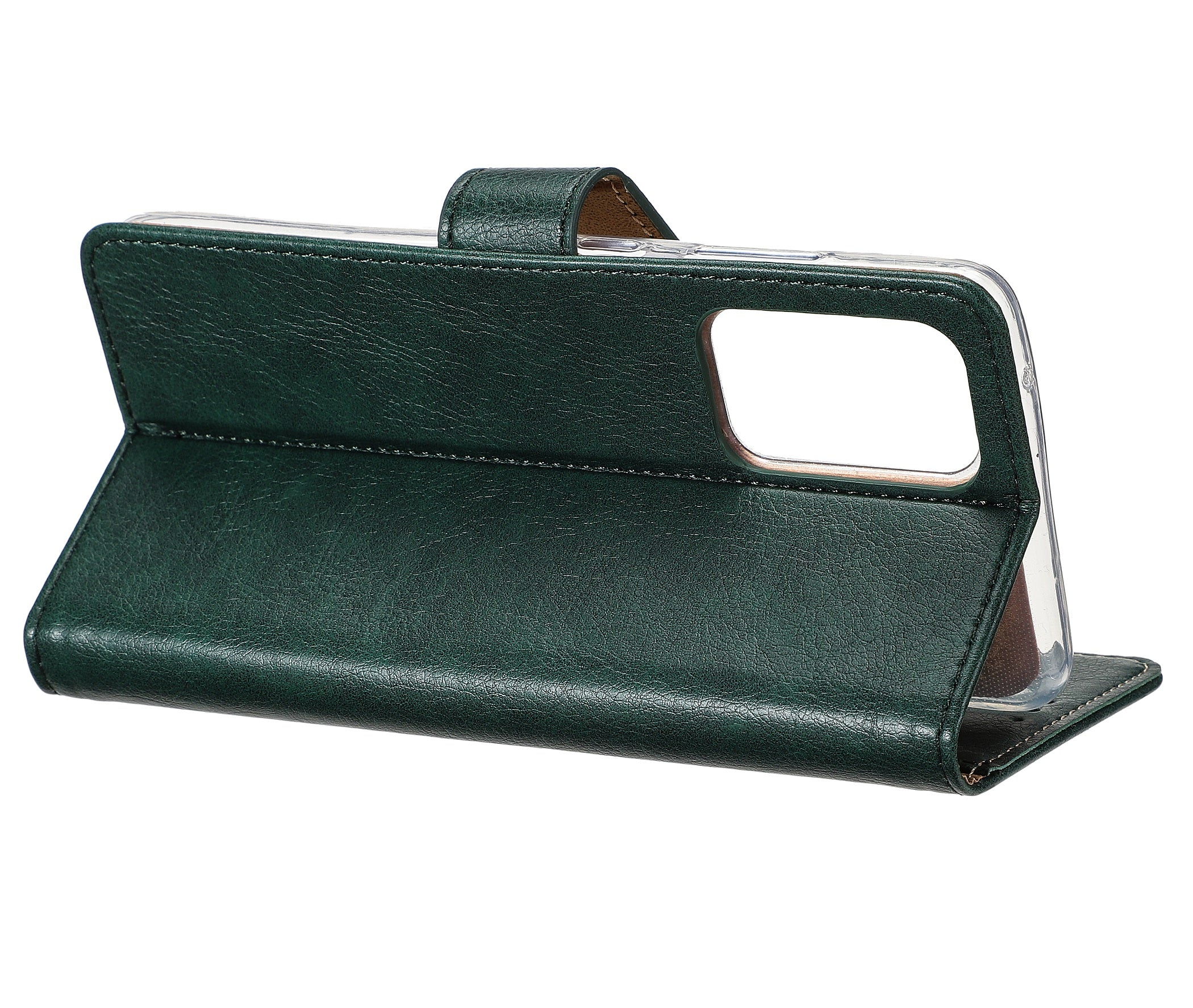 Rixus Bookcase For Apple iPhone 13 Dark Green