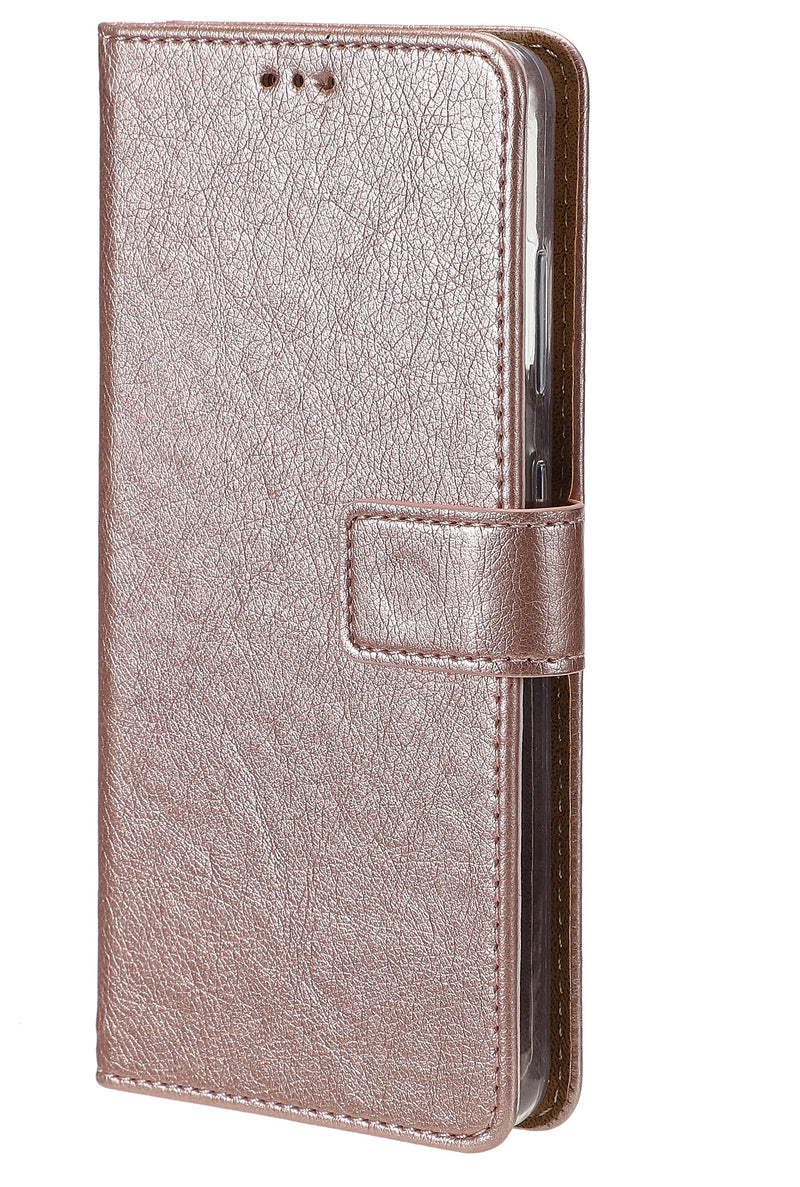 Rixus Bookcase For Apple iPhone 13 Pink