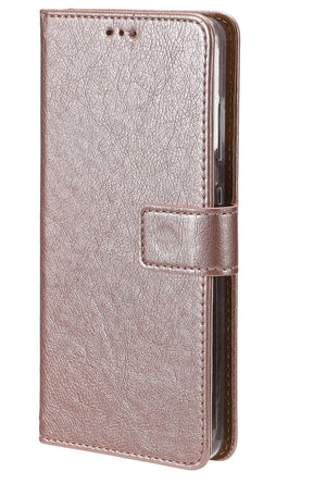 Rixus Bookcase For Apple iPhone 13 Mini Pink