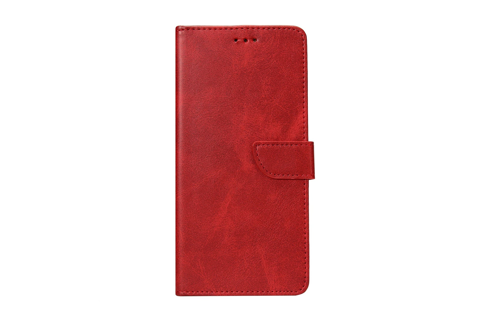 Rixus Bookcase For Apple iPhone 13 Pro Max Dark Red
