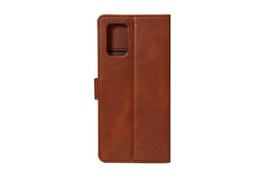 Rixus Bookcase For Apple iPhone 14 Plus Brown