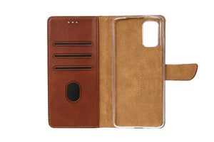 Rixus Bookcase For Apple iPhone 14 Pro Brown