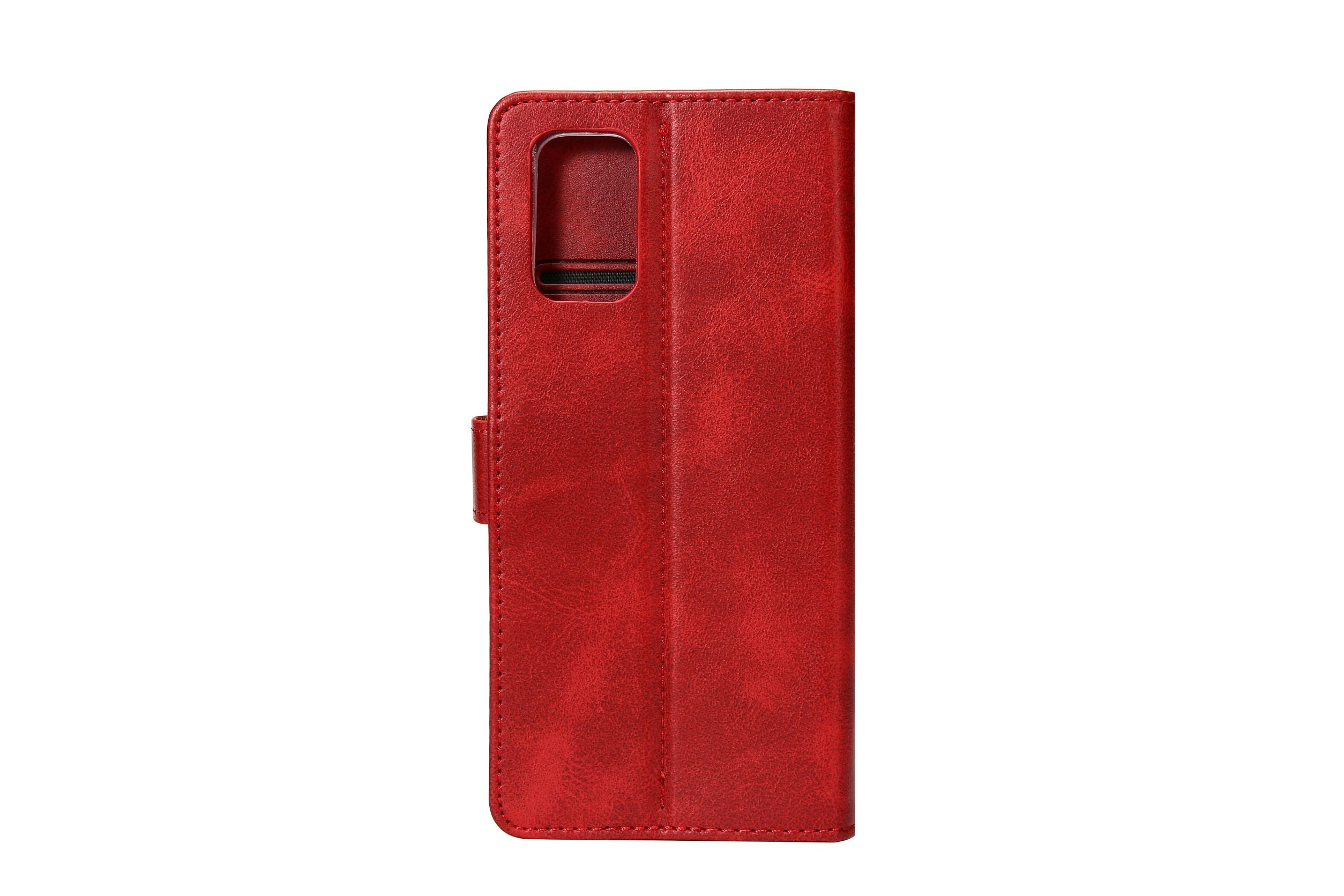 Rixus Bookcase For Apple iPhone 14 Pro Max Dark Red