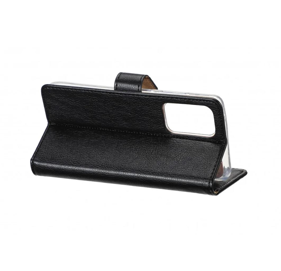 Rixus Bookcase For Samsung Galaxy A22 4G Black