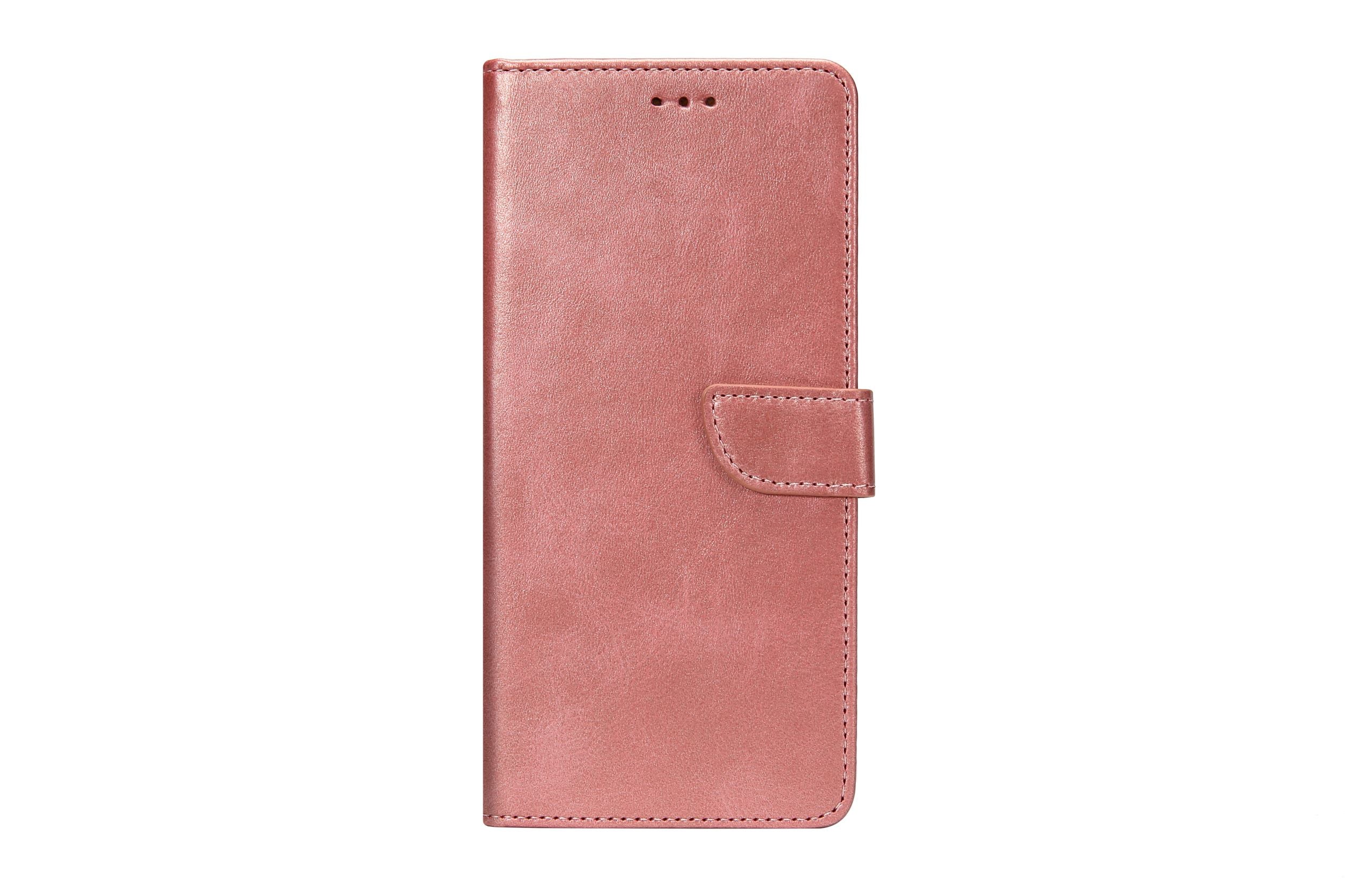 Rixus Bookcase For Samsung Galaxy S20 4G Pink