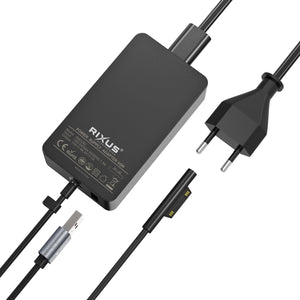 Rixus RXLC40 Microsoft Surface Charger 65W