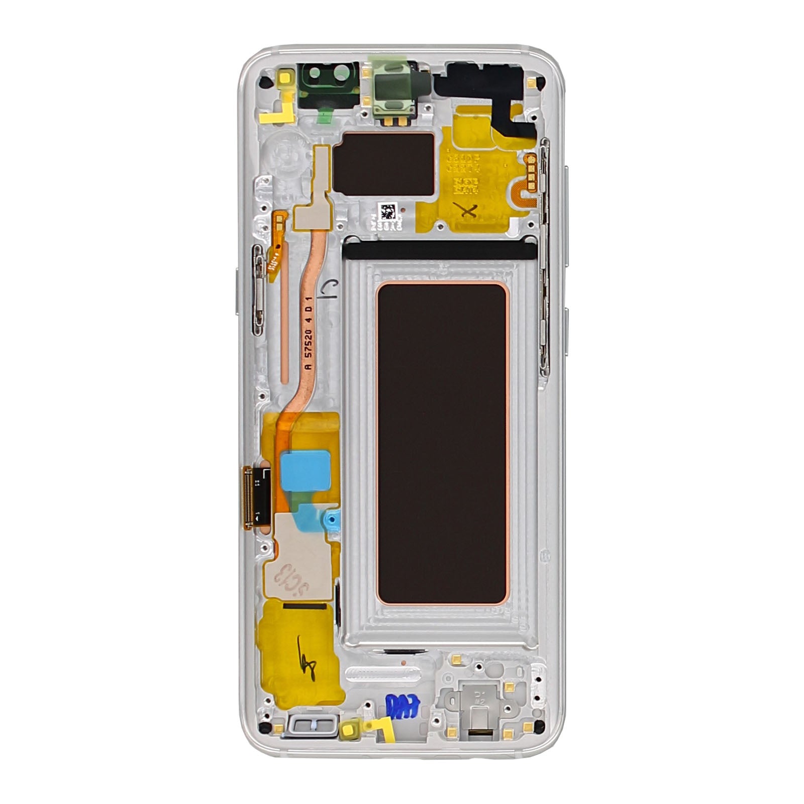 Samsung Galaxy S8 G950F Display And Digitizer With Frame Silver Service Pack