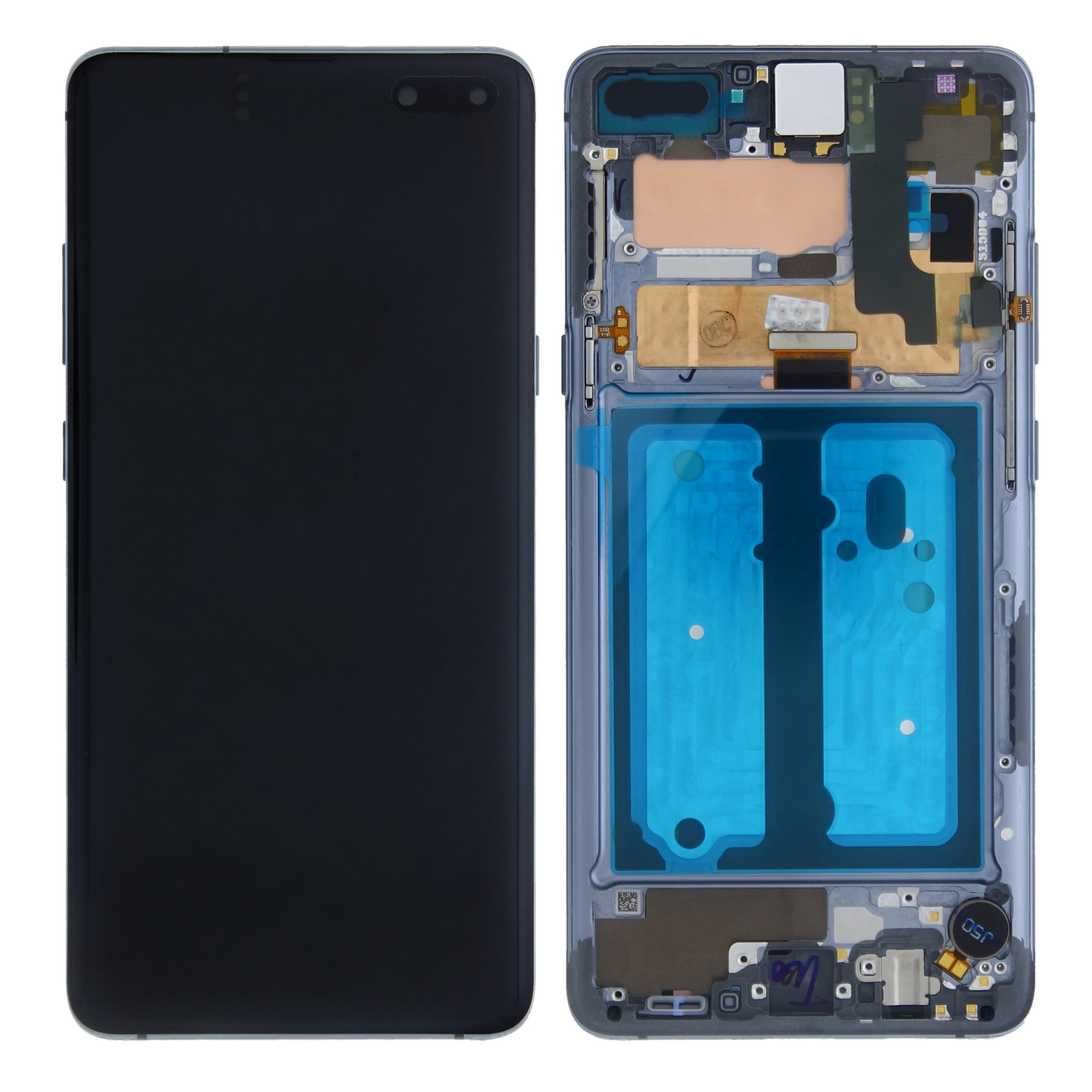 Samsung Galaxy S10 5G G977B Display And Digitizer With Frame Majestic Black Service Pack