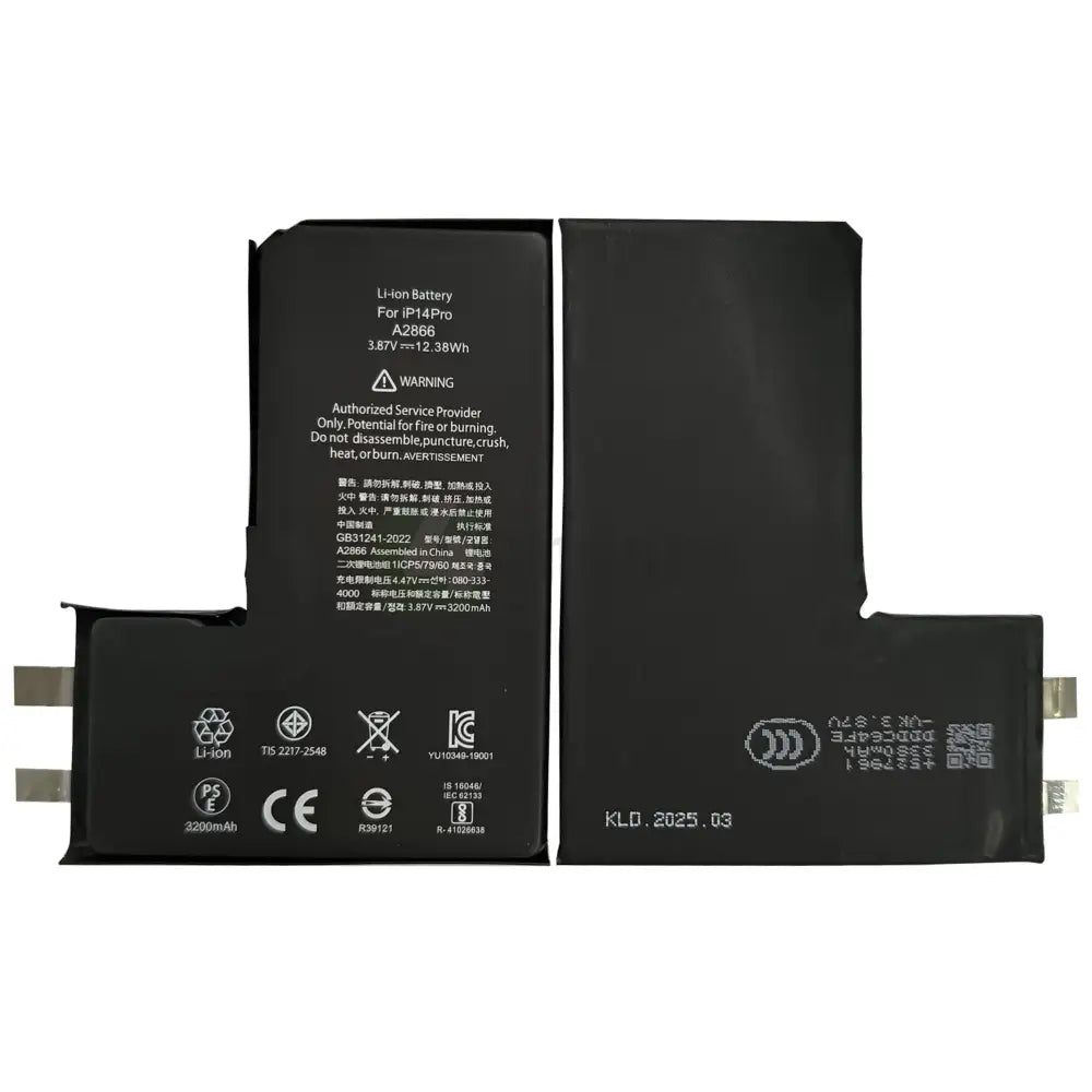 For Apple iPhone 14 Pro Battery (Spot Welding Required) No BMS/IC OEM Batteries