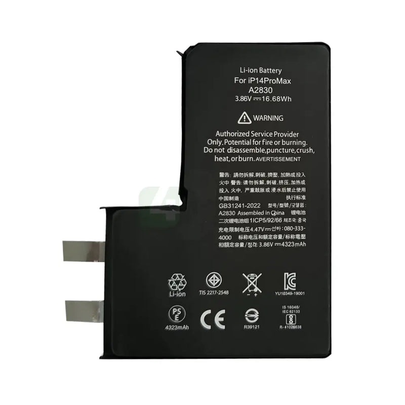 For Apple iPhone 14 Pro Max Battery (Spot Welding Required) No BMS/IC OEM Batteries