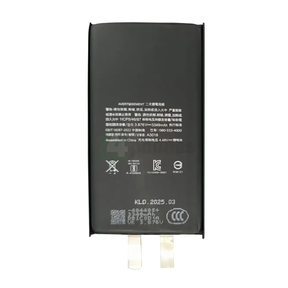 For Apple iPhone 15 Battery (Spot Welding Required) No BMS/IC OEM Batteries