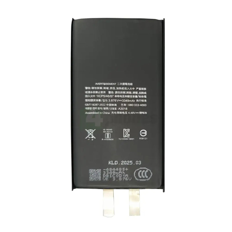 For Apple iPhone 15 Battery (Spot Welding Required) No BMS/IC OEM Batteries