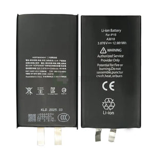 For Apple iPhone 15 Battery (Spot Welding Required) No BMS/IC OEM Batteries