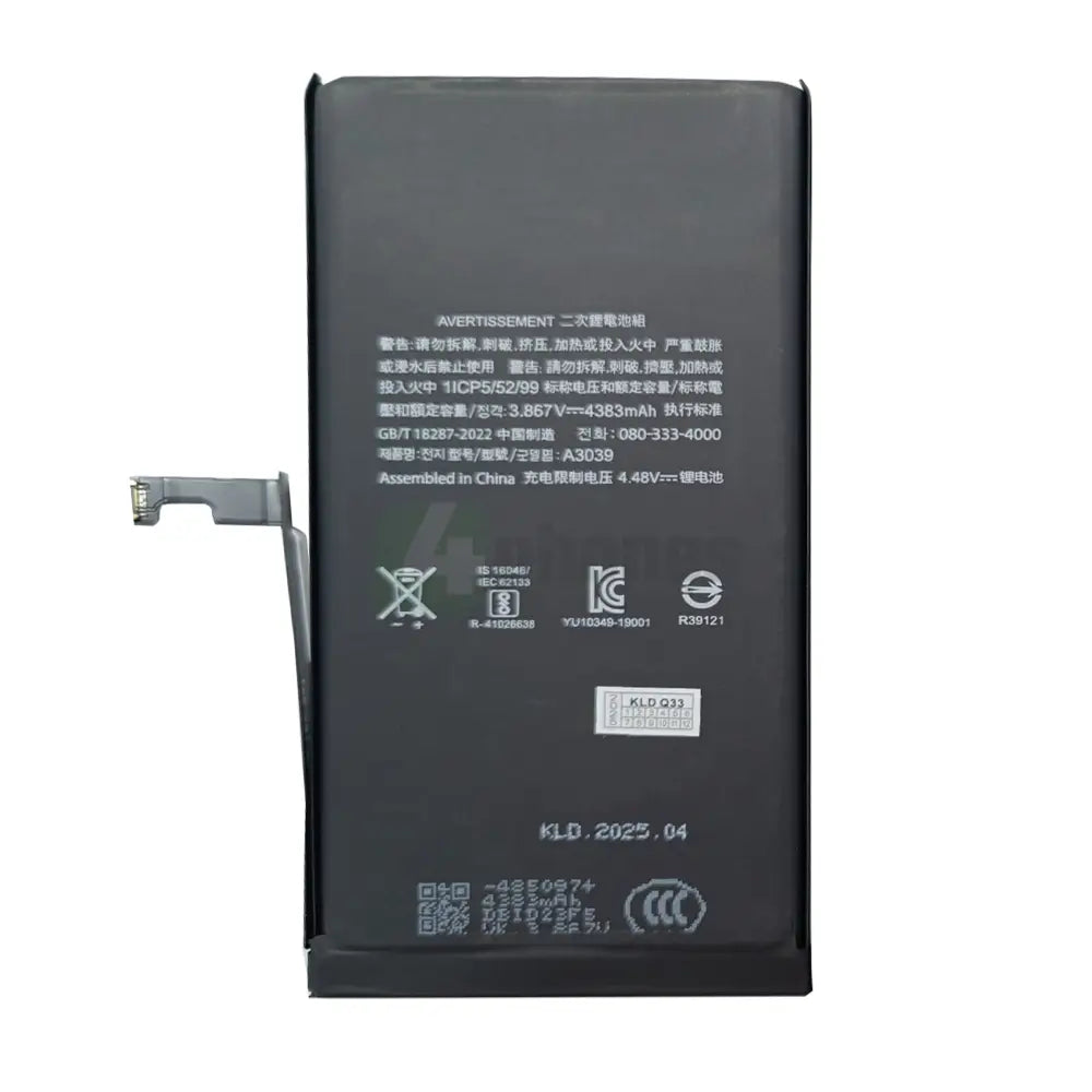 For Apple iPhone 15 Plus Run Diagnostics Battery OEM Batteries