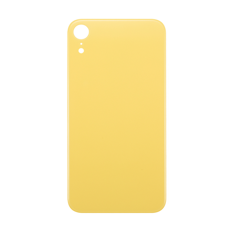 For iPhone Xr Extra Glass Yellow (Enlarged camera frame)