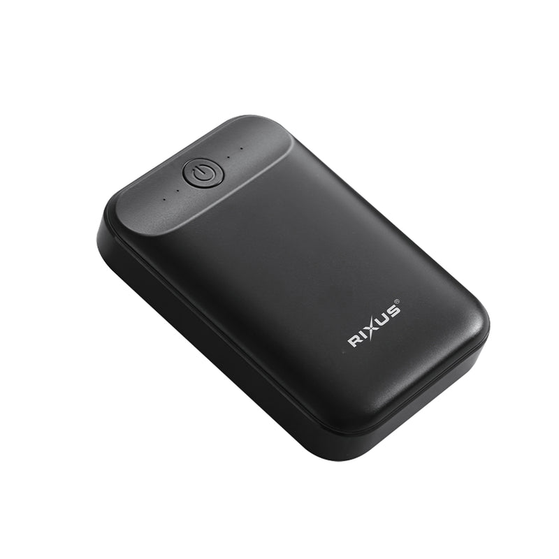 Rixus RXPB33A Ultra-Compact Power Bank 10000 mAh Black