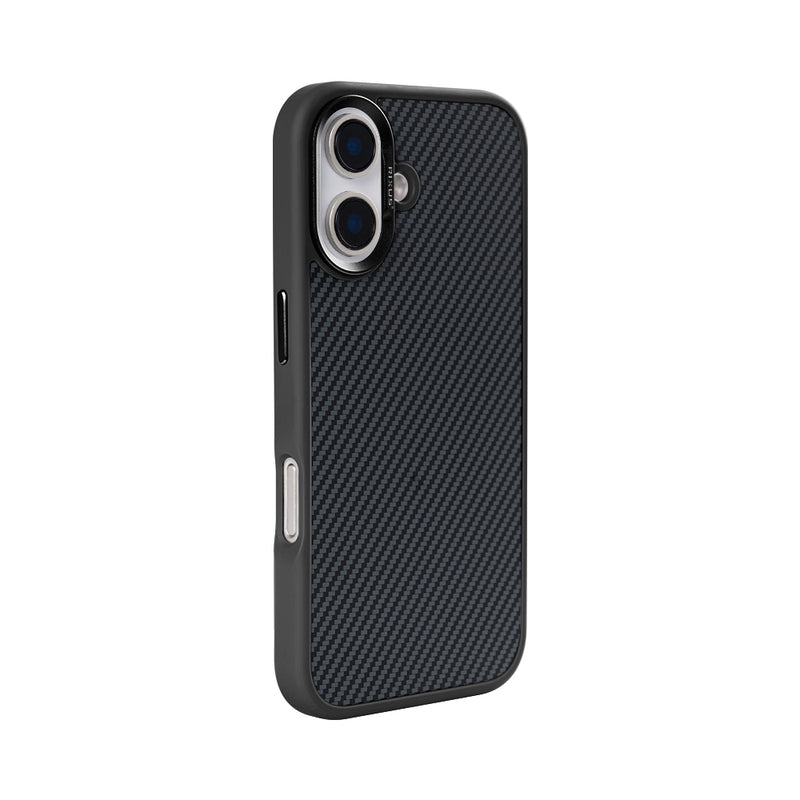 Rixus Mag Carbon With MagSafe For iPhone 16 Plus Titanium Black