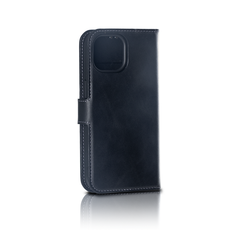 Rixus For iPhone 15 Pro Max Duo Magnetic Detachable Wallet Black