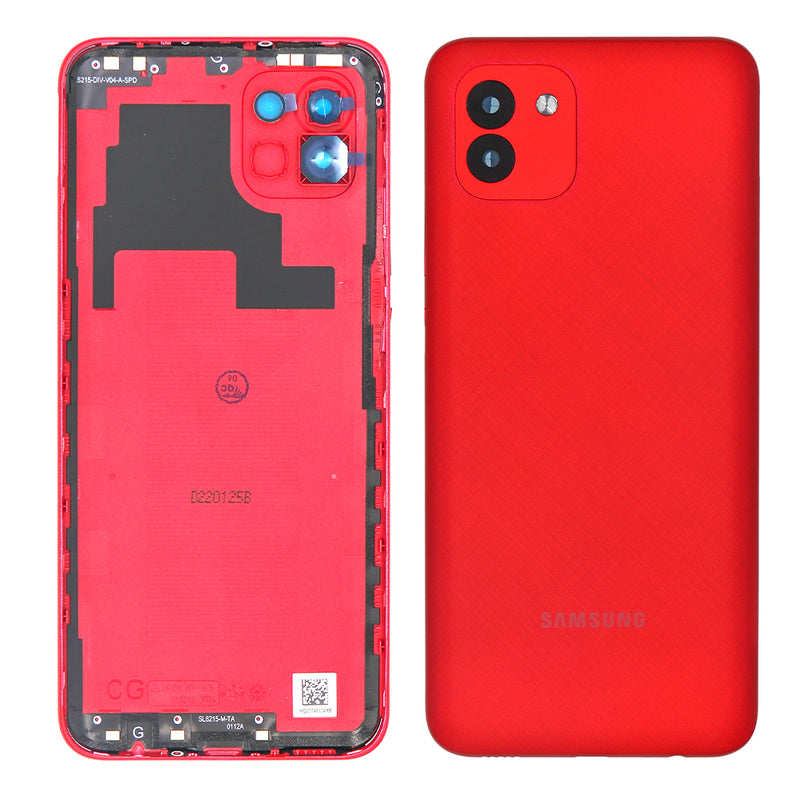 Samsung Galaxy A03 A035F Back Cover Red With Lens (OEM)