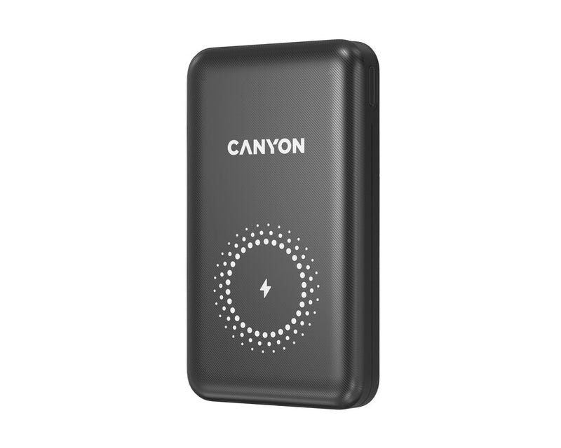 Canyon Magsafe Powerbank PB-1001 Wireless USB/USB-C 10.000 mAh Black