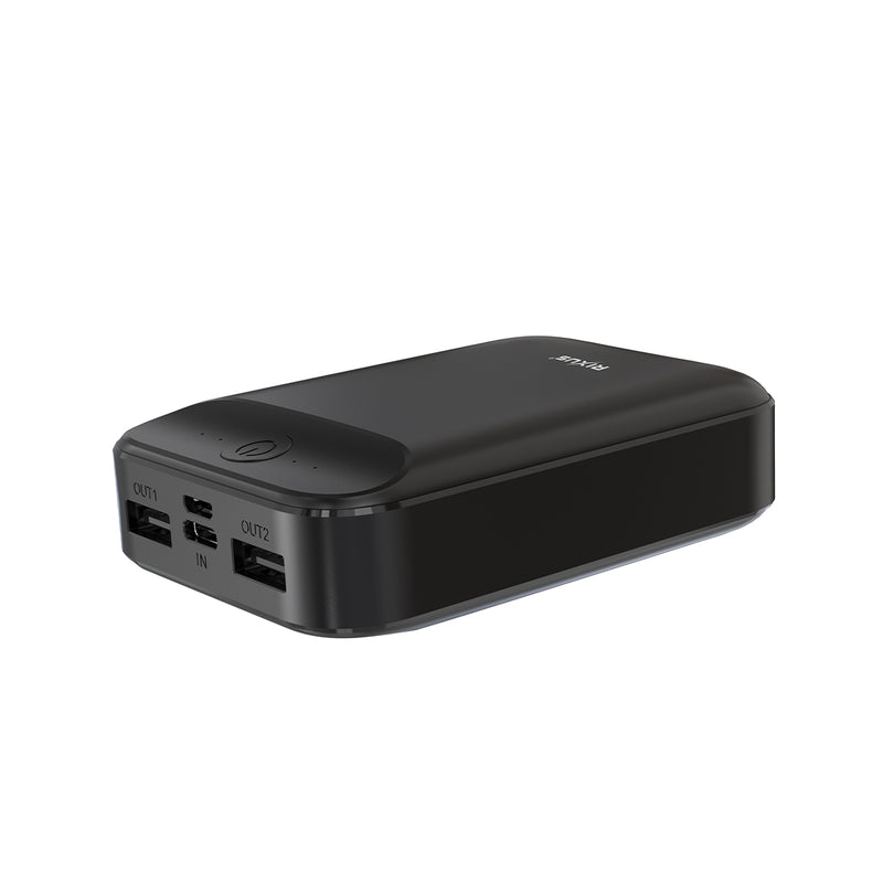 Rixus RXPB33A Ultra-Compact Power Bank 10000 mAh Black