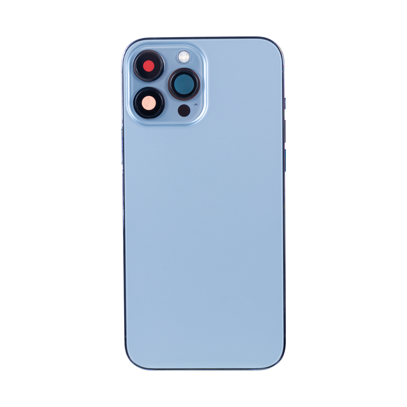 For iPhone 13 Pro Max Complete Housing incl. All Small Parts Without Battery & Back Cam Sierra Blue