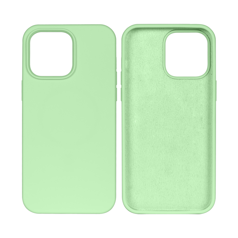 Rixus For iPhone 15 Pro Max Soft TPU Phone Case Matcha Green