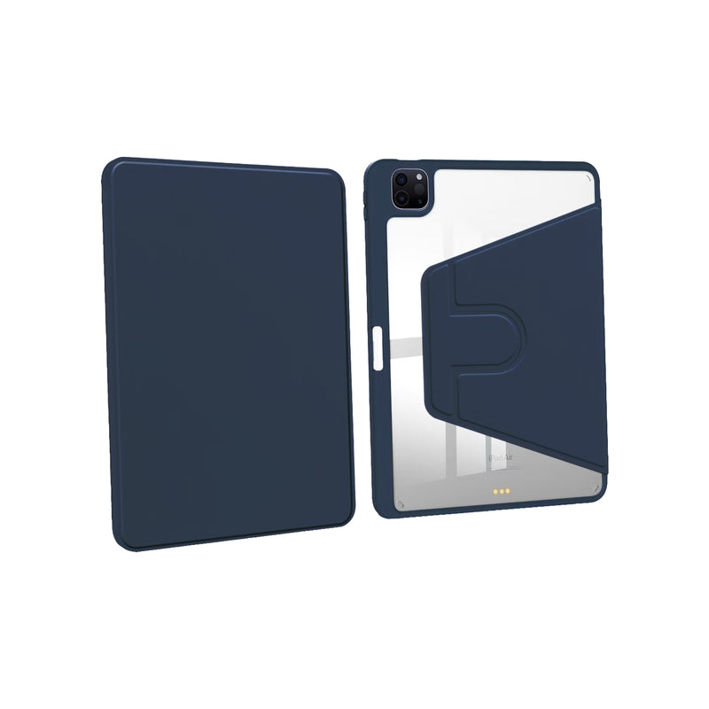 For iPad Air 4, Air 5, Pro 11 10.9" PU Leather Protective Case Dark Blue