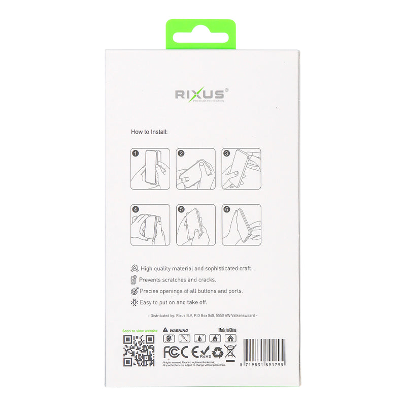 Rixus Classic 02 Case With MagSafe For iPhone 14 Pro Black