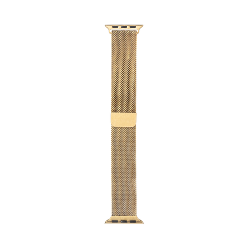 For Apple Watch 42mm, 44mm, 45mm, 49mm Milanese Loop Band Gold