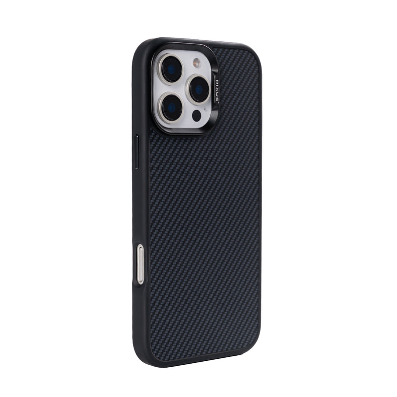 Rixus Mag Carbon With MagSafe For iPhone 16 Pro Max Titanium Black