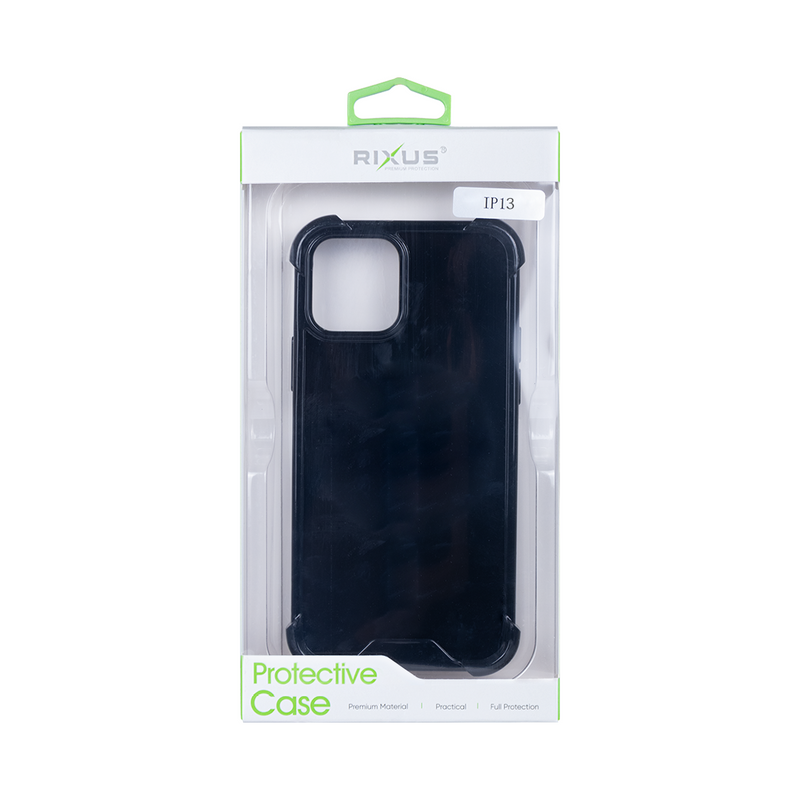 Rixus For iPhone 13 Anti-Burst Case Black