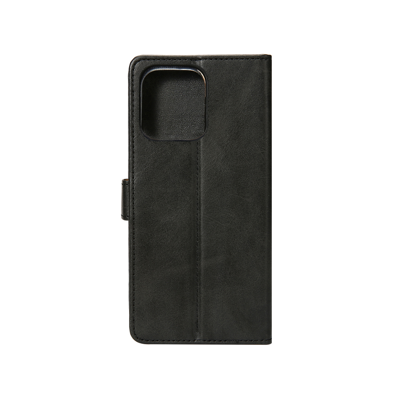 Rixus Bookcase For iPhone 15 Pro Max Black