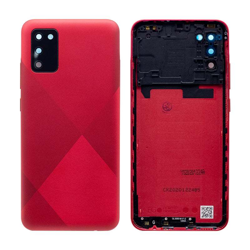 Samsung Galaxy A02s A025F Back Cover Red With Lens (OEM)