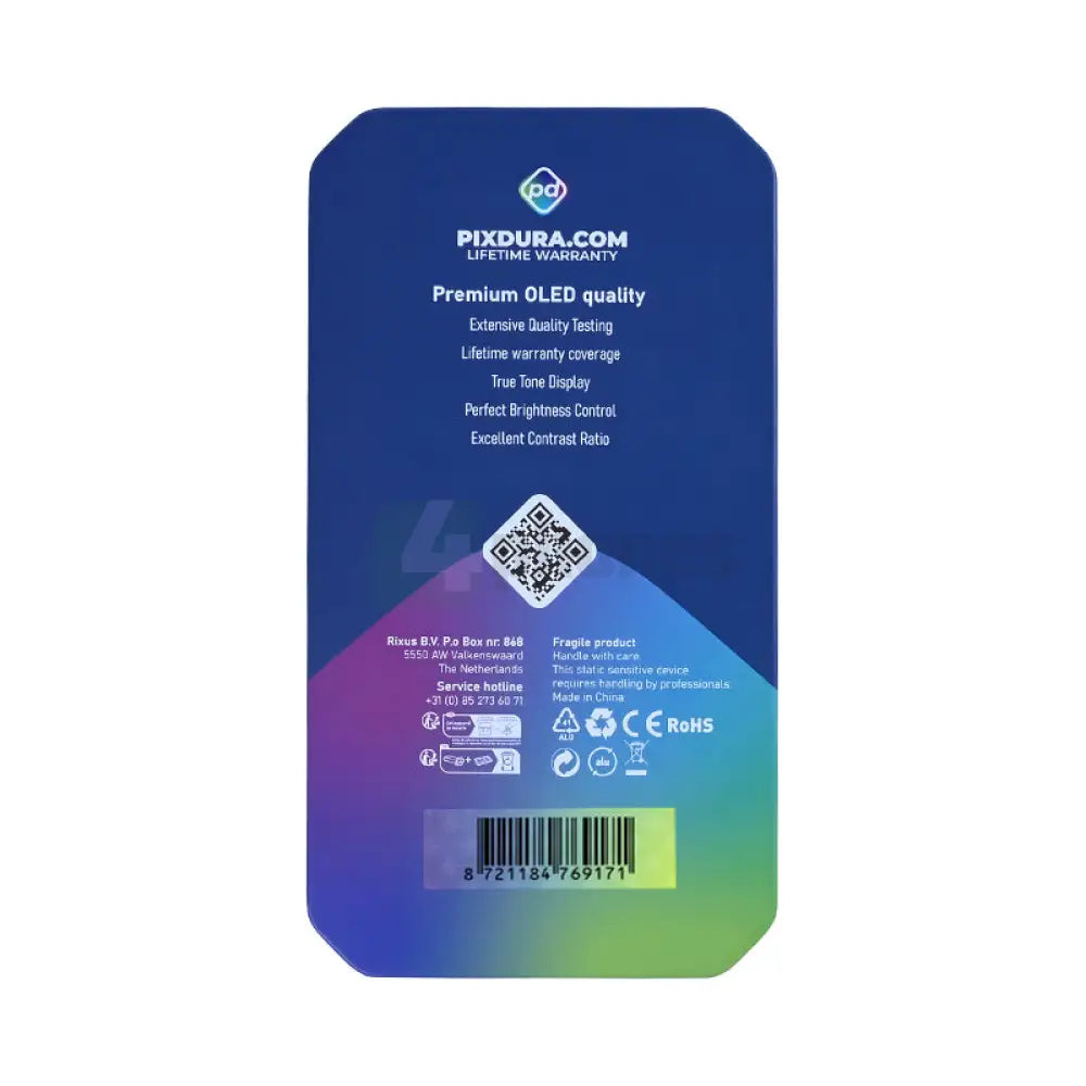 PIXDURA For iPhone 15 Display And Digitizer Soft-OLED Premium (IC Removable) Screens and Displays