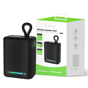 Rixus RXBS55 Wireless Speaker Mini Black Portable speaker