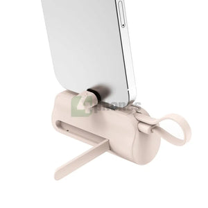 Rixus RXPB98P Mini Click-On Powerbank USB-C 5000mAh Pink Powerbank