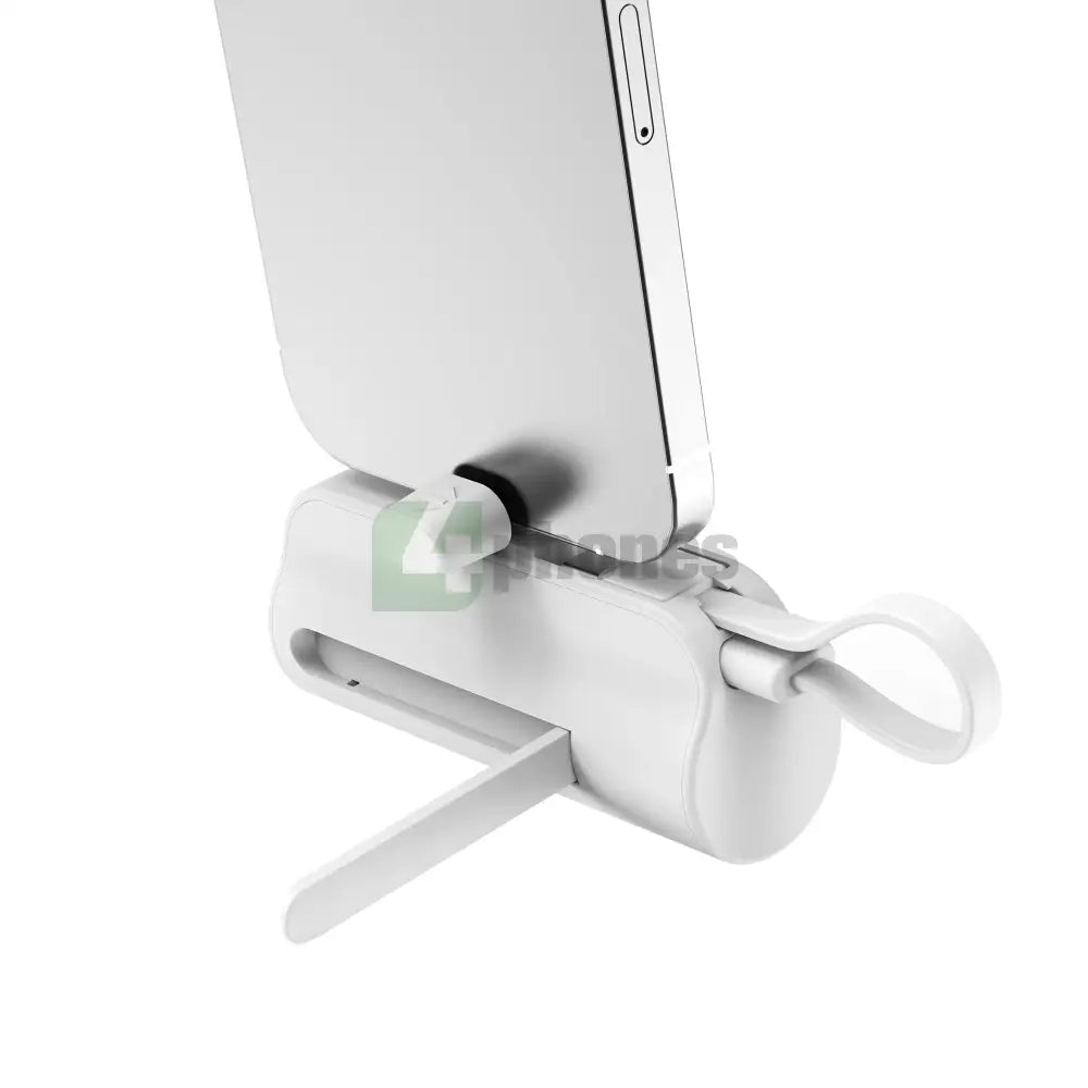 Rixus RXPB98W Mini Click-On Powerbank USB-C 5000mAh White Powerbank