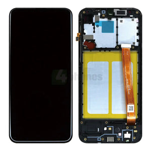 Samsung Galaxy A20e A202F Display And Digitizer With Frame Black Service Pack Screens and Displays